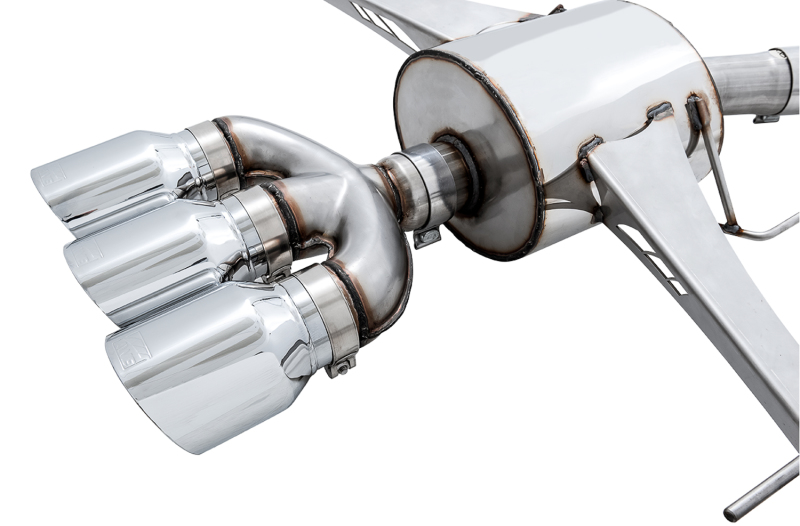 Honda Civic Type R Performance Exhaust - AWE Tuning - Cat Back Touring Edition - Chrome Silver - `17-`27